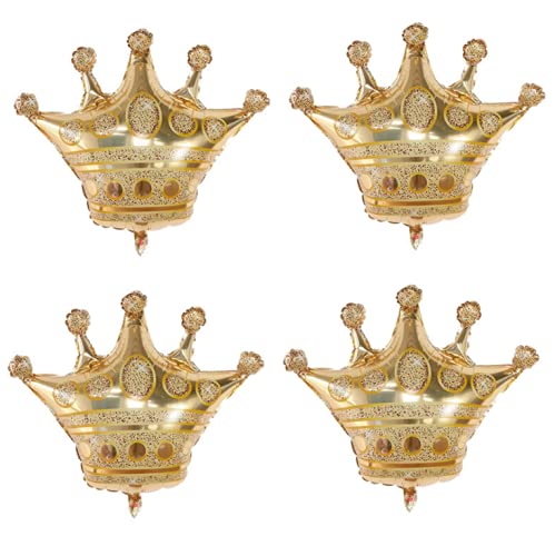 Folienballons, riesige große Krone, Mädchen, Prinzessin, Kind, Geburtstagsparty-Dekoration für Geburtstag, Hochzeit, Halloween, Weihnachten, Party-Dekorationen (Gold) von LEEMASING