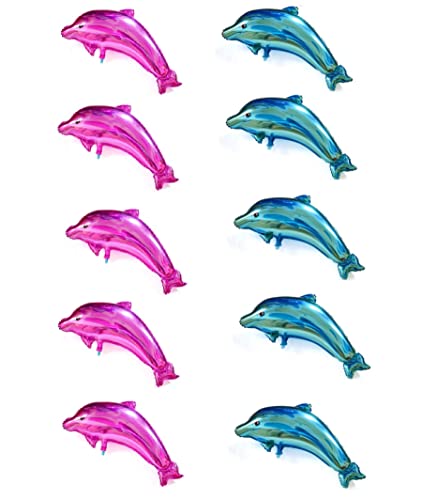 Große Delfin-Folienballons für Babyparty, Geburtstag, Hochzeit, Verlobung, Party, 10 Stück von LEEMASING