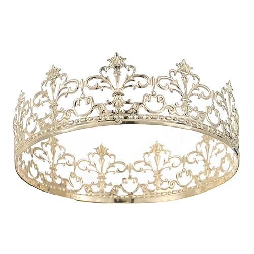 Vintage King Queen Crown Haarschmuck Kuchen Topper für Halloween Cosplay Geburtstag Abschlussball Festzug Party Geremonie Kostüm Vintage King Queen Crown Haarschmuck Kuchen Topper für Halloween Cosplay Geburtstag Abschlussball Festzug Party Geremonie Kostüm von LEEMASING