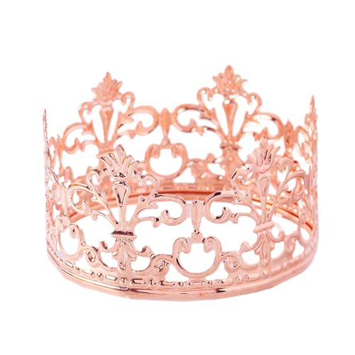 Vintage Prinzessin Krone Kuchen Topper Dekoration für Party, Hochzeit, Babyparty, Geburtstag (Roségold) von LEEMASING