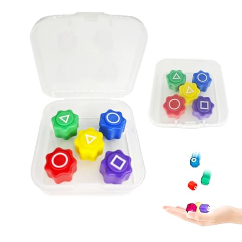 LEERMEIZI Traditionelles Koreanisches Spiel,Gonggi-Koreanisches Spiel Reaktionsspiel für Erwachsene und Kinder,Hand-Auge-Koordination Spiel Partyspiele für Erwachsene und Kinder (5pcs+1Box) von LEERMEIZI