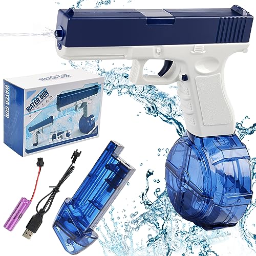 Wasserpistole Elektrisch Automatische Burst Wasserspritzpistolen Wasserpistole Mit Große Kapazität, Wasserpistole Spielzeug für Erwachsene Kinder Sommer Draussen Pool Strand Party Wasserpistole Elektrisch Automatische Burst Wasserspritzpistolen Wasserpistole Mit Große Kapazität, Wasserpistole Spielzeug für Erwachsene Kinder Sommer Draussen Pool Strand Party von LEEWENYAN