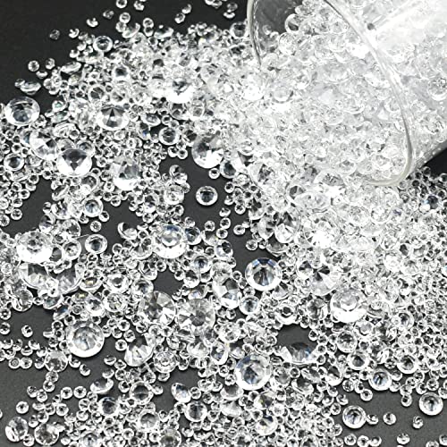 LEEWYOU 4000 Stück Streudeko Diamanten,Diamanten Deko,Acryl Kristalle Diamantene Streudeko Hochzeit,Acryl Diamant Tischdeko Strass für Vasenfüller Hochzeit Geburtstag 3mm,6mm,10mm Transparent LEEWYOU 4000 Stück Streudeko Diamanten,Diamanten Deko,Acryl Kristalle Diamantene Streudeko Hochzeit,Acryl Diamant Tischdeko Strass für Vasenfüller Hochzeit Geburtstag 3mm,6mm,10mm Transparent von LEEWYOU