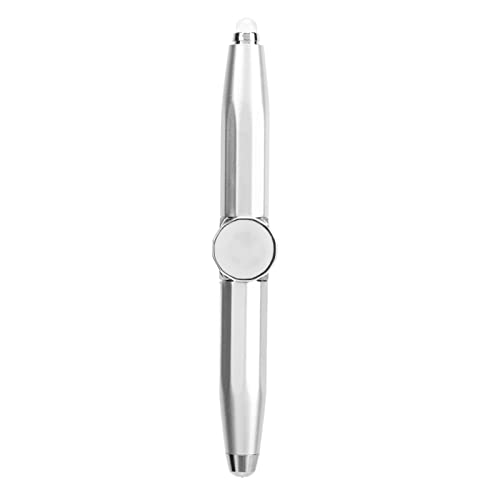LEEZAD Fidget Pen Spinning Pen, Metallhilfe Zum Stressabbau, Denkkugelschreiber, LED Gyroskop Leuchtschreibstift für Geschäftsgeschenke, Eingebauter 120 mAh Akku(Splitter) von LEEZAD