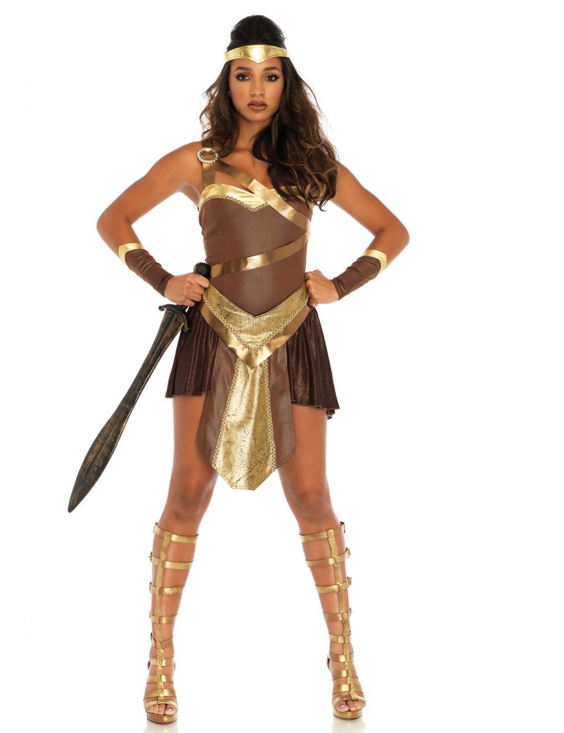 Gladiatorin-Damenkostüm gold Gladiatorin-Damenkostüm gold von LEG-AVENUE