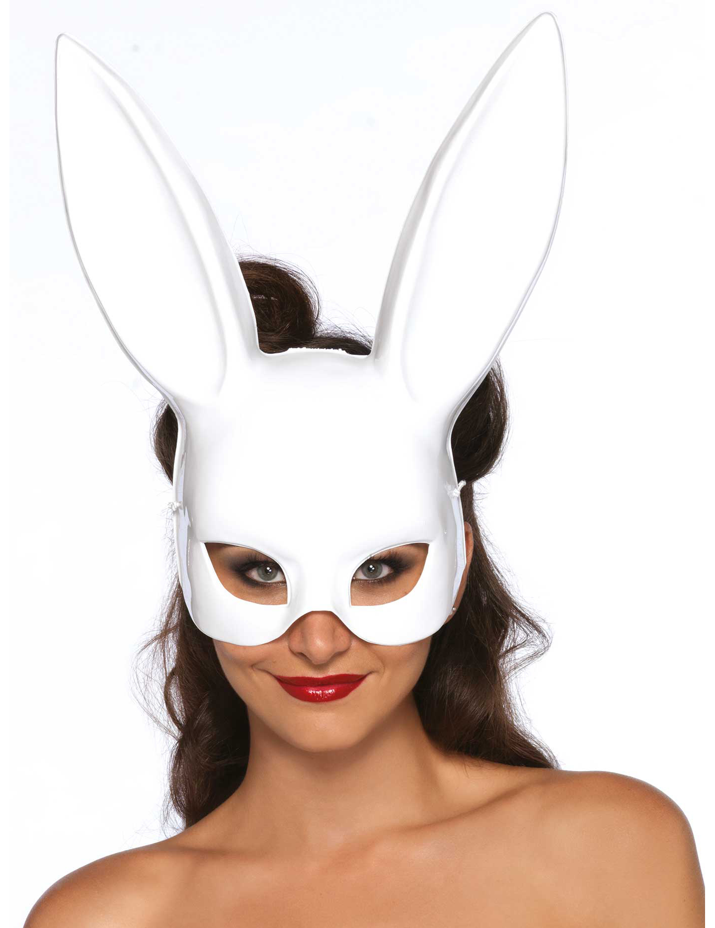 Hase Halbmaske Häschen weiss Hase Halbmaske Häschen weiss von LEG-AVENUE