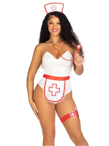 LEG AVENUE 5 PC Nurse Kit, Includes Apron, Headband, Stethoscope, Garter, and Syringe Pen. LEG AVENUE 5 PC Nurse Kit, Includes Apron, Headband, Stethoscope, Garter, and Syringe Pen. von LEG AVENUE