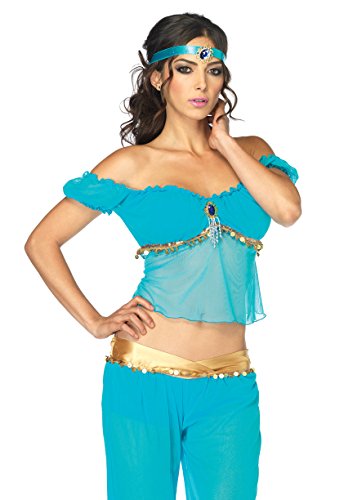 LEG AVENUE 83857 - Arabian Beauty Kostüm, Größe M, türkis von LEG AVENUE