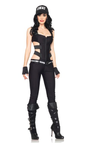 Leg Avenue 83907 - Swat Sharpshooter Kostüm, Größe M, schwarz von LEG AVENUE