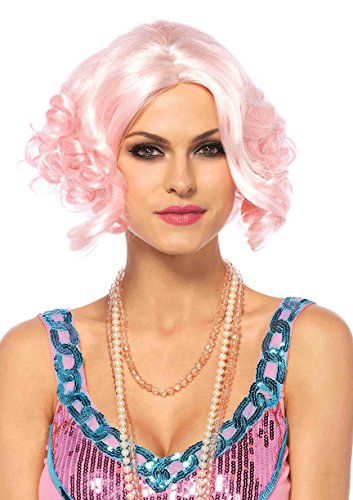 Leg Avenue A2780 - Pastell lockiger bob Perücke, Damen Karneval Kostüm Fasching, Einheitsgröße, rosa Leg Avenue A2780 - Pastell lockiger bob Perücke, Damen Karneval Kostüm Fasching, Einheitsgröße, rosa von LEG AVENUE
