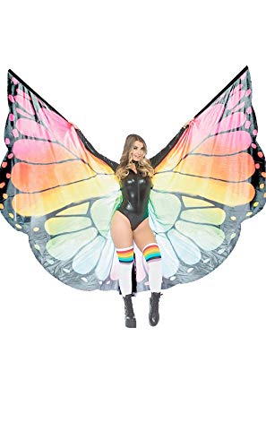 LEG AVENUE A2782 - Unisex Festival Schmetterlings-Flügel, Einheitsgröße, Mehrfarbig von LEG AVENUE
