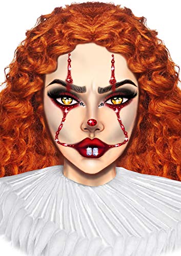 Leg Avenue EYE03622003 Pennywise Schmuck, Damen, red, One Size Leg Avenue EYE03622003 Pennywise Schmuck, Damen, red, One Size von LEG AVENUE