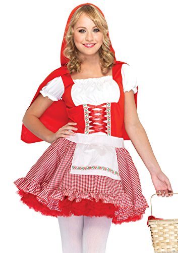 LEG AVENUE J48033 - Junior Lil' Miss Red Kostüm, Größe: M/L, rot/weiß von LEG AVENUE