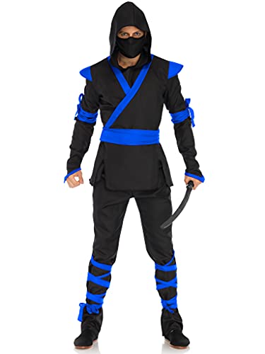 Leg Avenue Ninja Assassin Kostüm Black, Blue M/L von LEG AVENUE
