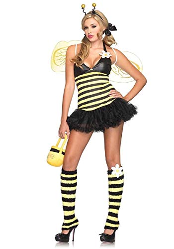 Leg Avenue 83343 - Daisy Bee Damen kostüm, Größe XS (Gelb Schwarz) von LEG AVENUE