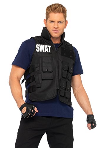 Leg Avenue 83682 - 4Tl. Swat Einsatzleiterin Kostüm Set Mit Utility Vest, Shirt, Knee Pads, Fingerlose Handschuhe, Herrenkostüm Einheitsgröße Leg Avenue 83682 - 4Tl. Swat Einsatzleiterin Kostüm Set Mit Utility Vest, Shirt, Knee Pads, Fingerlose Handschuhe, Herrenkostüm Einheitsgröße von LEG AVENUE