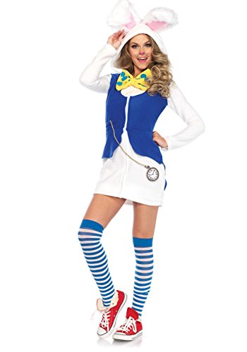 Leg Avenue 8559102049 Bunny Kostüme in Erwachsenengröße, weiß/blau, Größe: M (EUR 38-40) von LEG AVENUE
