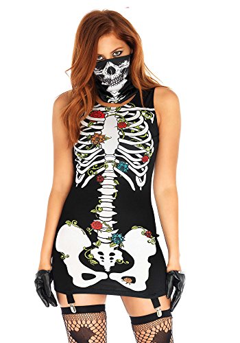 Leg Avenue 86661 Halloween Costume Kostüme, Damen, Black, White, S/M Leg Avenue 86661 Halloween Costume Kostüme, Damen, Black, White, S/M von LEG AVENUE