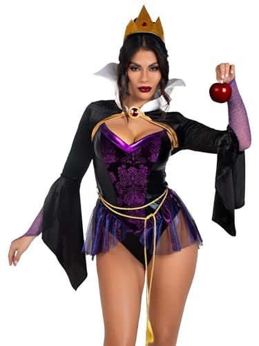 Leg Avenue 87232 03902 Giftapfel-Königin-Halloween-Kostüm, Schwarz/Lila, Größe M, 4-teilig Leg Avenue 87232 03902 Giftapfel-Königin-Halloween-Kostüm, Schwarz/Lila, Größe M, 4-teilig von LEG AVENUE