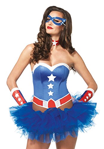 Leg Avenue A2758 - 4-teilig American Hero Zubehör Kit - Medium, EUR 38, mehrfarbig Leg Avenue A2758 - 4-teilig American Hero Zubehör Kit - Medium, EUR 38, mehrfarbig von LEG AVENUE