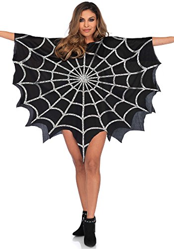 Leg Avenue Glitter web Collar & capes black von LEG AVENUE