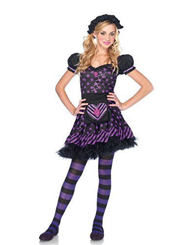 Leg Avenue J49122 22 2 teilig Junior Set Dark Dollie, Damen Karneval Kostüm Fasching, M/L, schwarz/lila Leg Avenue J49122 22 2 teilig Junior Set Dark Dollie, Damen Karneval Kostüm Fasching, M/L, schwarz/lila von LEG AVENUE