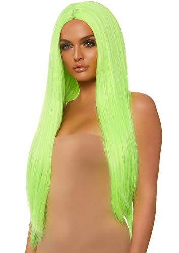 Leg Avenue Long straight center part Perücke neon green O/S Leg Avenue Long straight center part Perücke neon green O/S von LEG AVENUE