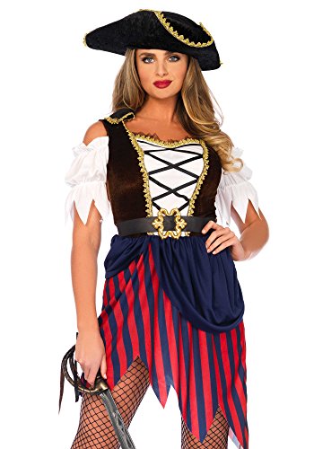 Leg Avenue W50412 Pirate Kostüm, Damen, Mehrfarbig, S/M Leg Avenue W50412 Pirate Kostüm, Damen, Mehrfarbig, S/M von LEG AVENUE