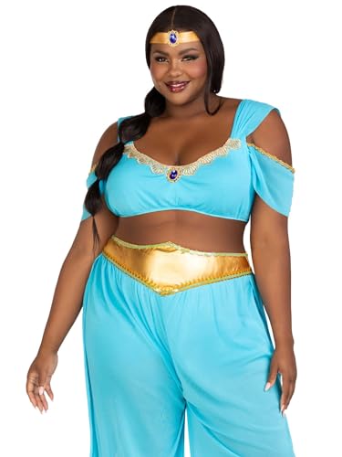 LegAvenue 86818X Costume Character Fairytales Kostüm, Unisex – Erwachsene, Einfarbig, Turquoise, XL von LEG AVENUE