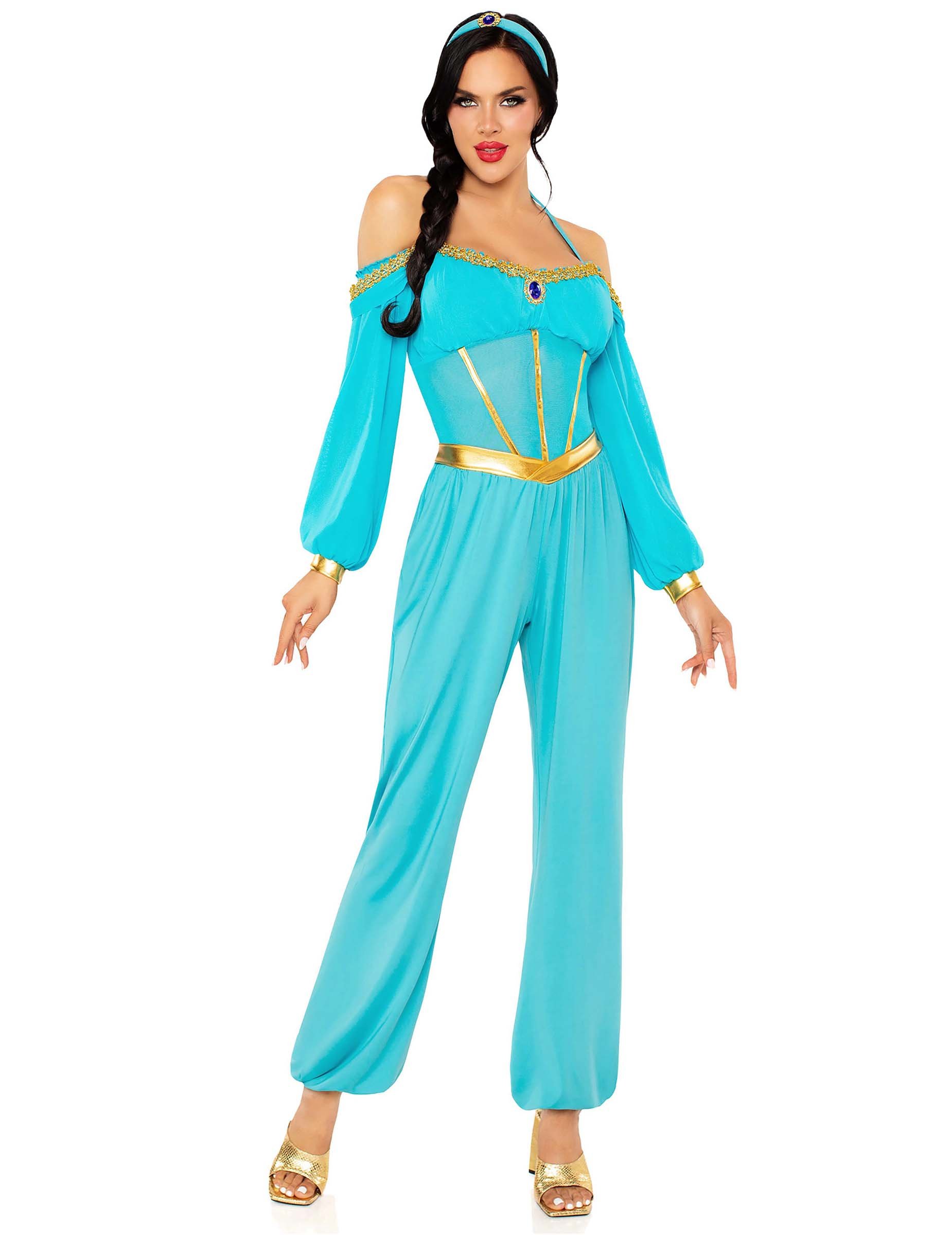 Prinzessin Kostüm orientalisch für Damen blau gold Prinzessin Kostüm orientalisch für Damen blau gold von LEG-AVENUE