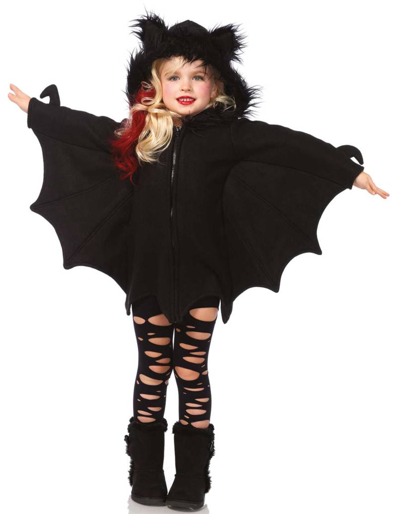 Süsse Fledermaus Halloween-Kinderkostüm schwarz von LEG-AVENUE