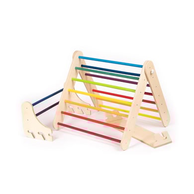 LEG & GO Kletterdreieck – Kletterwand 2in1, Regenbogen von Leg & Go