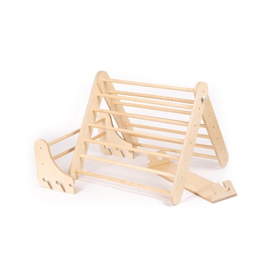 LEG & GO Kletterdreieck – Sprossenwand (schwedisch) 2in1, natur von Leg & Go