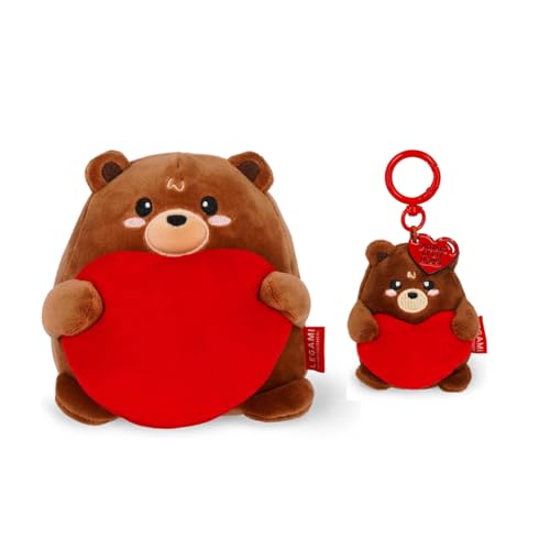 LEGAMI – Super Soft Plush im Teddy Bear Design Kuschelig. Persönlich. Zum Verlieben – mit passendem Super-Soft-Schlüsselanhänger. von LEGAMI