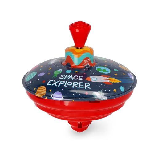 Legami - Kreisel Spin me Runde, Mini-Kreisel Spielzeug, Space Explorer, Universum Raumschiff, Gadget Geburtstagsgeschenk, Spiel für Kinder, Durchmesser 13 cm Legami - Kreisel Spin me Runde, Mini-Kreisel Spielzeug, Space Explorer, Universum Raumschiff, Gadget Geburtstagsgeschenk, Spiel für Kinder, Durchmesser 13 cm von LEGAMI