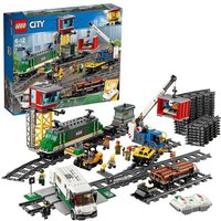 LEGO City 60198 Güterzug, Set mit Motor, Spielzeug Zug mit Fernbedienung von LEGO® GmbH