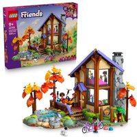 LEGO Friends 42705 Gemütliche Hütte im Herbstwald, Bauspielzeug, 4 Spielfiguren, ein Hund und ein Eichhörnchen von LEGO® GmbH