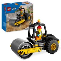 LEGO City 60401 Straßenwalze, Baustellen-Spielzeug mit Bauarbeiter von LEGO® GmbH