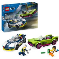 LEGO City 60415 Verfolgungsjagd mit Polizeiauto und Muscle Car, Auto-Spielzeug von LEGO® GmbH