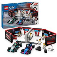 LEGO City F1 Garage mit Mercedes-AMG & Alpine Rennautos - Bauset 60444 von LEGO® GmbH