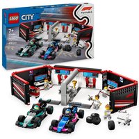 LEGO City F1 Garage mit Mercedes-AMG & Alpine Rennautos - Bauset 60444 von LEGO® GmbH