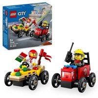LEGO City Pizzalieferwagen vs. Löschauto - Seifenkisten Spielzeug 60458 von LEGO® GmbH