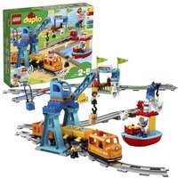 LEGO DUPLO 10875 Güterzug, „Push & Go“-Lok, Spielzeug mit Zubehör von LEGO® GmbH