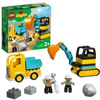 LEGO DUPLO Bagger und Laster, Montessori Spielzeug ab 2 Jahren 10931 von LEGO® GmbH