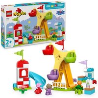LEGO DUPLO Peppa Wutz Jahrmarkt, Montessori Spielzeug für Kinder 10453 von LEGO® GmbH