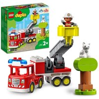LEGO DUPLO Feuerwehrauto, Motorikspielzeug für Kleinkinder ab 2 Jahren von LEGO® GmbH