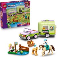 LEGO Friends 42695 Pferd und Fohlen mit Pferdeanhänger, Pferde Spielzeug von LEGO® GmbH
