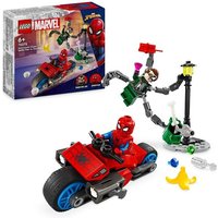 LEGO Marvel 76275 Motorrad-Verfolgungsjagd: Spider-Man vs. Doc Ock Spielzeug von LEGO® GmbH