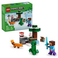 LEGO Minecraft 21583 Steves Abenteuer in der Taiga, Gamer Spielzeug von LEGO® GmbH