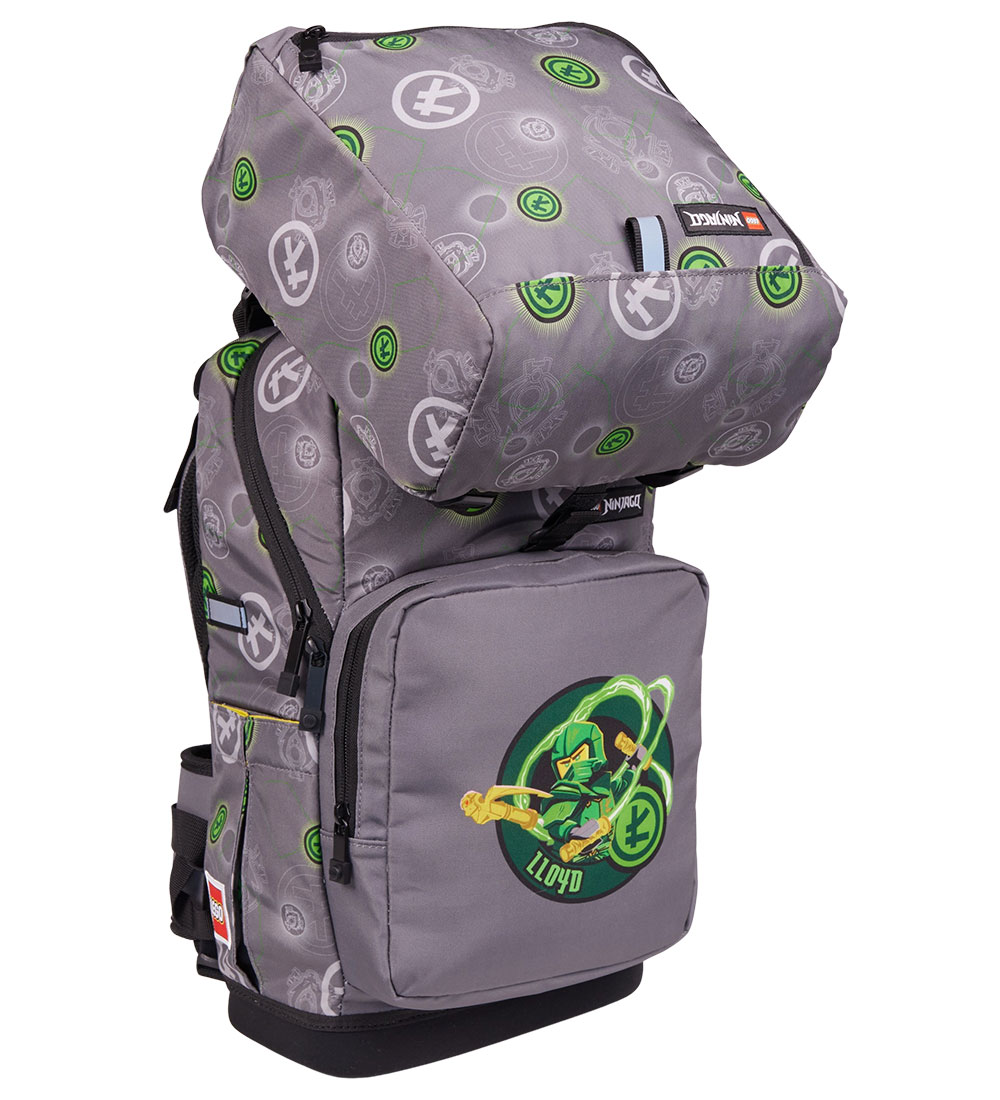 LEGO® Ninjago Schulranzen-Set - Elementmeister von Energy - Grau - LEGO® Tasker - One Size - Schulranzen von LEGO® Tasker